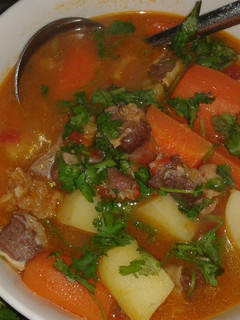 A picture of Beef Stew with Potatoes and Carrots.