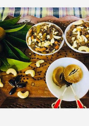 A picture of Chikoo Halwa.