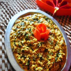 A picture of Methi paneer (no onion garlic).