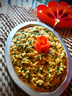 A picture of Methi paneer (no onion garlic).