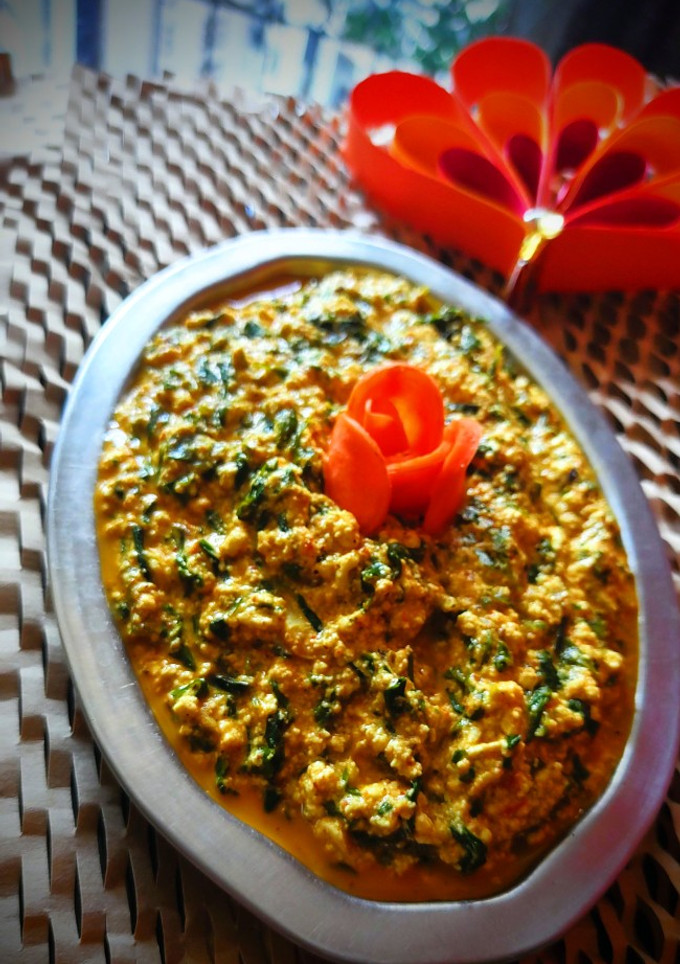 A picture of Methi paneer (no onion garlic).