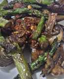 Verduras con soja y teriyaki