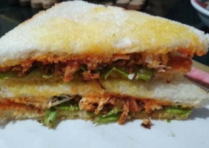 Sandwich gulung abon