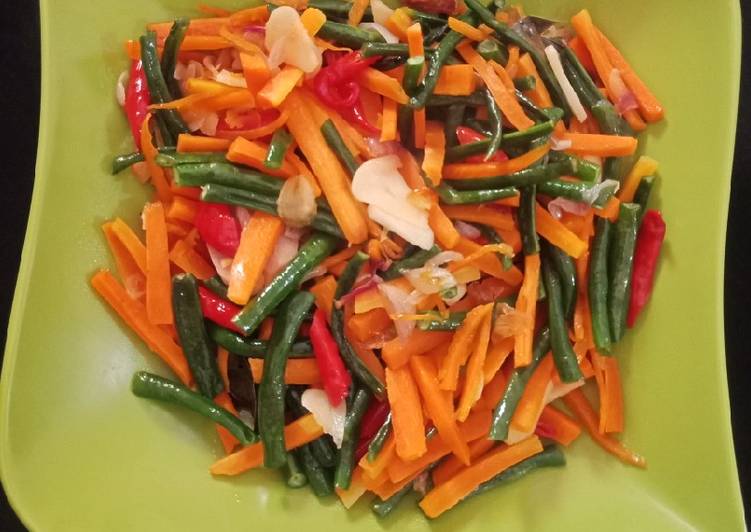 Tumis kacang panjang meriah non MSG