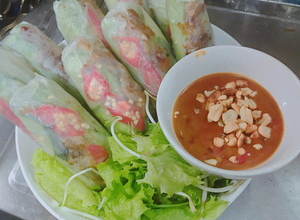 Hình của món Gỏi Cuốn Chay.