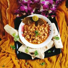 Chickpea curry (chana masala curry) A picture of Chickpea curry (chana masala curry).