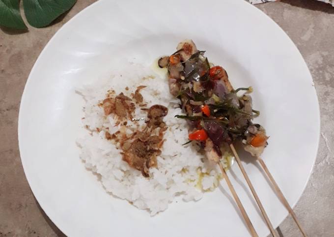 Resep Sate ayam sambal matah Resep Sate ayam sambal matah