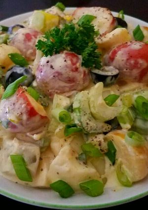 A picture of Mike's Creamy Potato Egg Salad.