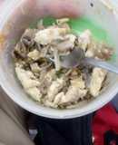 Pollo y hongos Godin