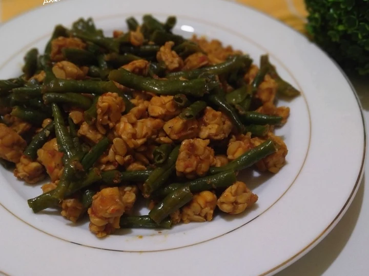 Langkah Gampang Menyiapkan Resep Oseng Sambal Tempe Kacang Panjang yang  Bikin Ketagihan Anti Ribet, Lezat