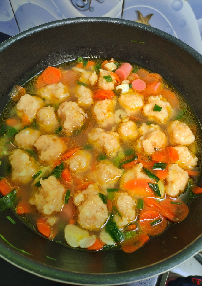 Foto resep Sop baso udang