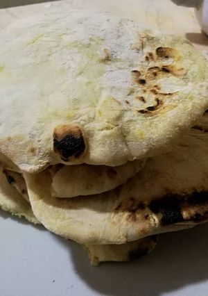 Una foto de Pan Hindú o Naan