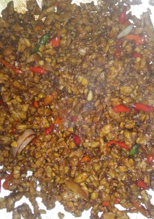 Foto resep Orek tempe kering pedas