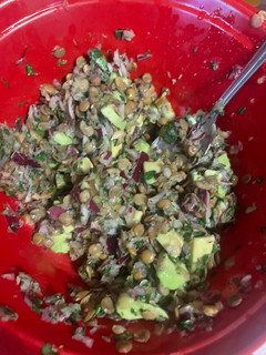 Una foto de Ensalada de lentejas