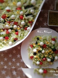 صورة لوصفة سلطة اللبنة