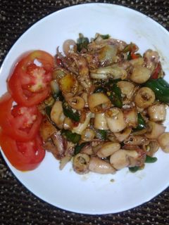 Foto resep Cumi asin saus tiram