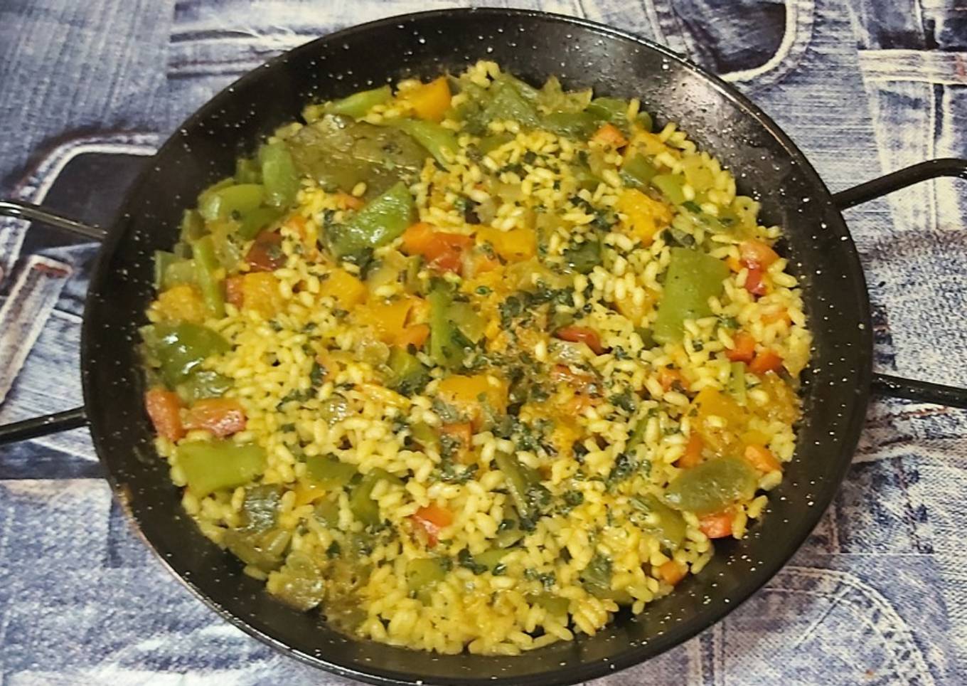 Arroz con verduras al curry