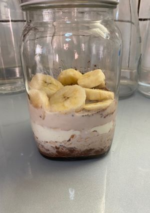 減脂食譜 - 香蕉可可燕麥罐 的食譜成品照片