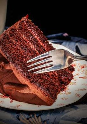 A picture of Sour cream chocolate cake.