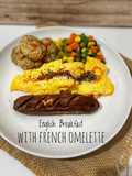 English Breakfast with French Omelette