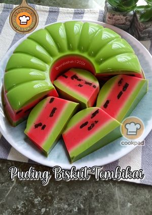 Gambar Puding Biskut Tembikai