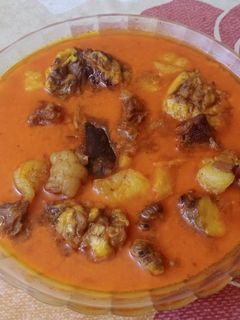 Foto resep Gulai Otak Sapi campur Iga Sapi khas Padang