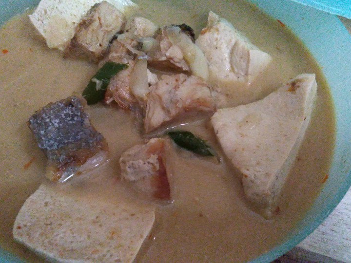 Resep Sayur santan ikan asap dan tahu Anti Gagal