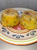 Tortini patata piselli e carota filanti