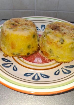 Foto di Tortini patata piselli e carota filanti