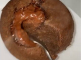 Coulant de plátano y chocolate