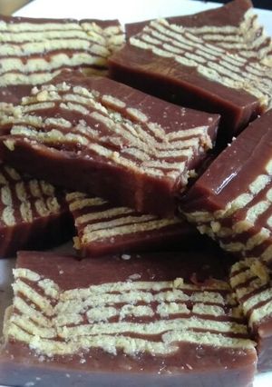 Foto resep Puding Coklat Energen Lapis Crispy