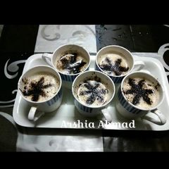 A picture of Creamy frothy coffee without cream.