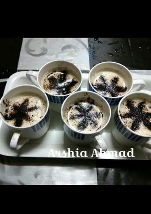 A picture of Creamy frothy coffee without cream.