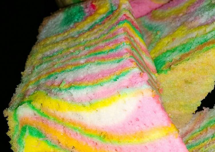 Rainbow Chiffon cake