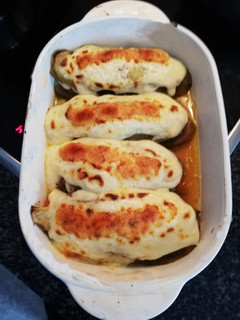 Una foto de Milhojas de berenjenas con carne