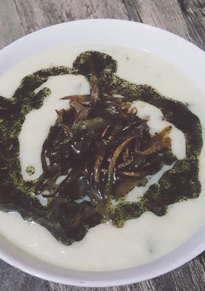 عکسی از دستور شله دوغ بختیاری