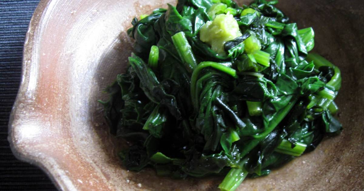Wasabi ‘Ohitashi’ Marinated Spinach & Wakame Recipe by Hiroko Liston