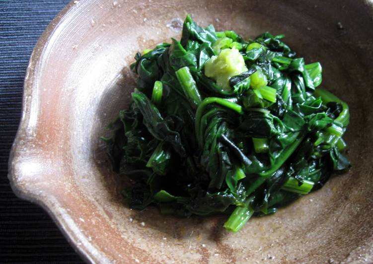 Step-by-Step Guide to Make Quick Wasabi ‘Ohitashi’ Marinated Spinach &amp; Wakame