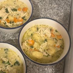A picture of Chicken Gnocchi soup 😋.