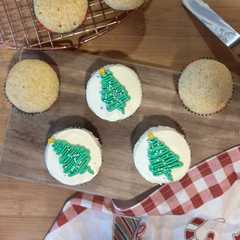 Una foto de Cupcakes navideños en licuadora