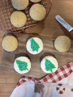 Una foto de Cupcakes navideños en licuadora