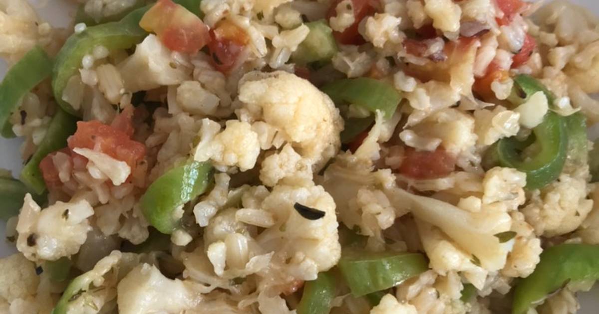 Verduras con arroz al curry (arroz integral, grano entero) Lékué 🥇