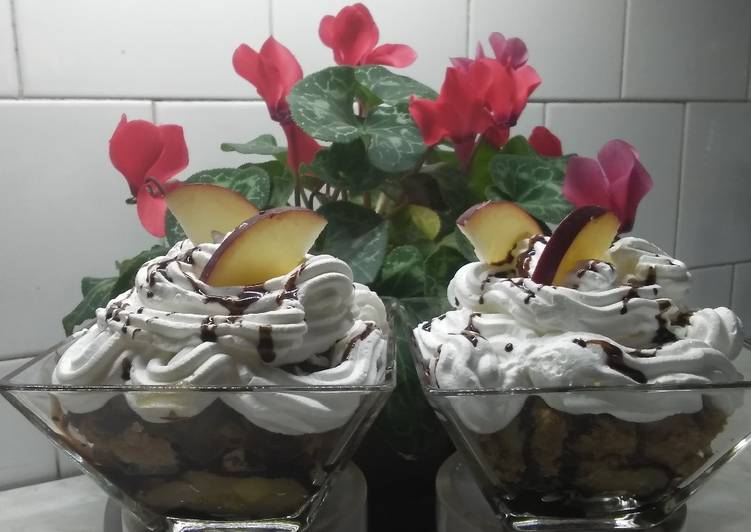 Zabkekszes-almás pohárkrém