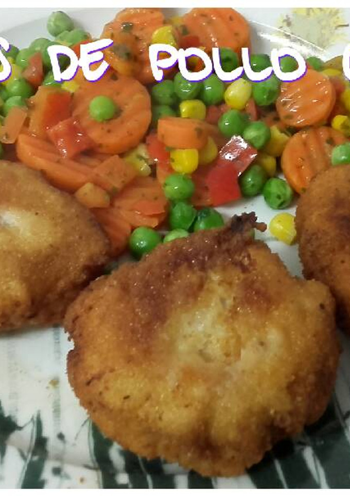 Una foto de Nuggets de pollo caseros