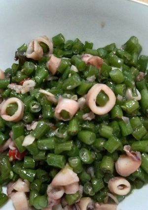 Foto resep Tumis buncis cumi asin