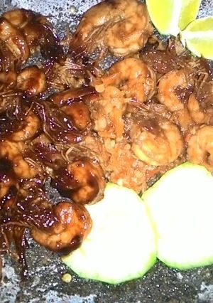 Foto resep Udang bakar madu geprek (bakar pakai teflon)
