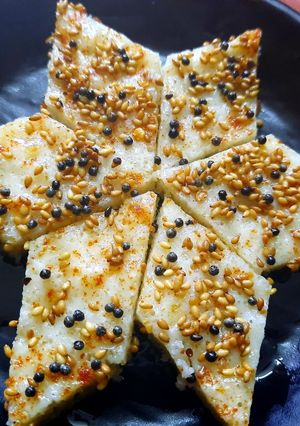 A picture of Khatta Dhokla.