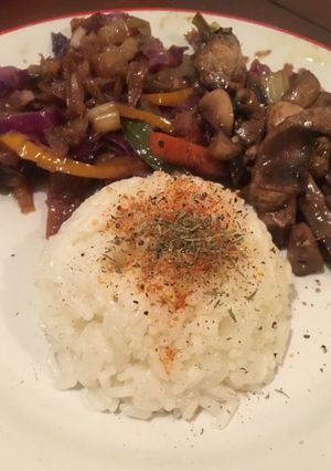 Una foto de Chop Suey de champiñones