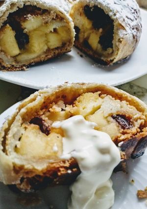 Una foto de Strudel de manzana
