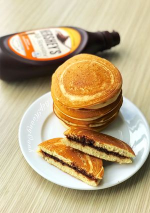 Hình của món Bánh Rán Đoremon+Syrup Chocolate.